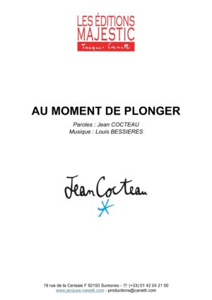 partitions jean cocteau et louis bessieres / partitions pdf à télécharger et à imprimer chez vous