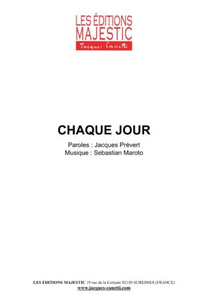 partitions jacques prévert et s. maroto p. gérard s. varègues c. verger / partitions pdf à télécharger et à imprimer chez vous
