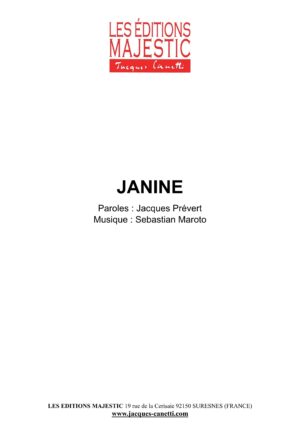 partitions jacques prévert et s. maroto p. gérard s. varègues c. verger / partitions pdf à télécharger et à imprimer chez vous