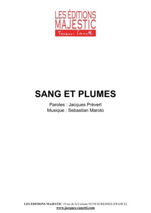 partitions jacques prévert et s. maroto p. gérard s. varègues c. verger / partitions pdf à télécharger et à imprimer chez vous