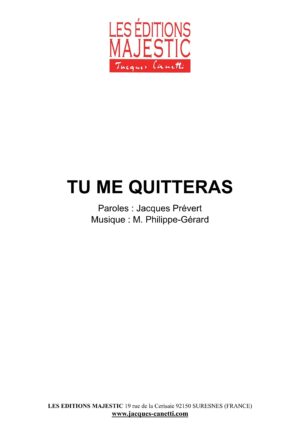 partitions jacques prévert et s. maroto p. gérard s. varègues c. verger / partitions pdf à télécharger et à imprimer chez vous