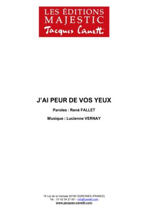 partitions rené fallet lucienne vernay / partitions pdf à télécharger et à imprimer chez vous