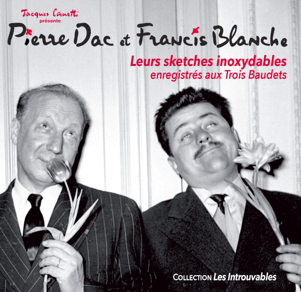 couverture cd pierre dac et francis blanche 12 sketches inoxydables